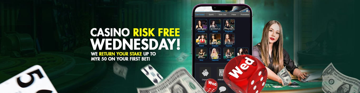 9club Promo Casino Risk Free Wednesday Deals