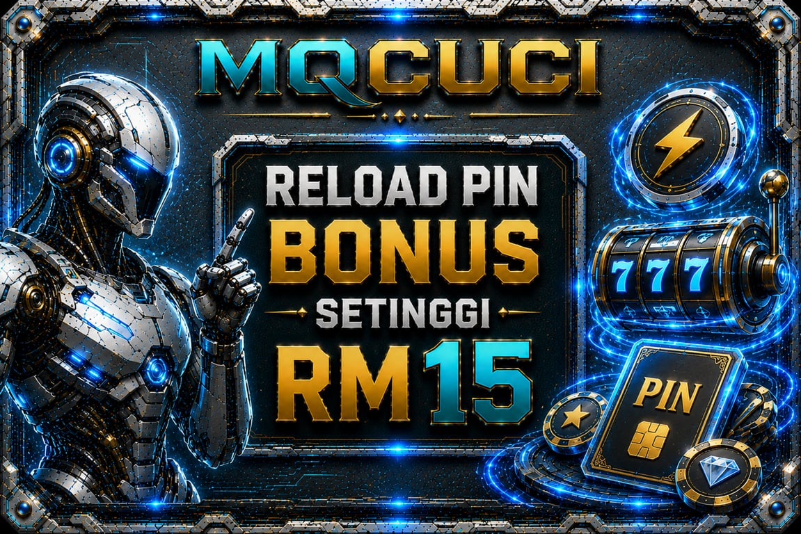 Robot and slot machine promoting RM15 reload bonus