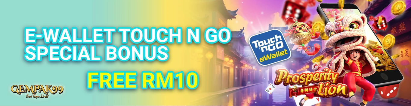 Gempak99 Banner E-wallet RM10 special bonus. by gempak999.net