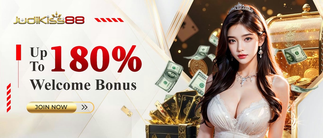 Judikiss888 Promo Welcome bonus up to 180%.