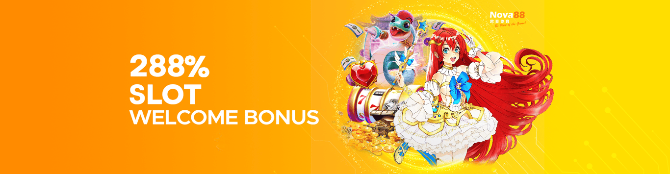 Nova88 Banner 288% Slot Welcome Bonus by nova8888.net