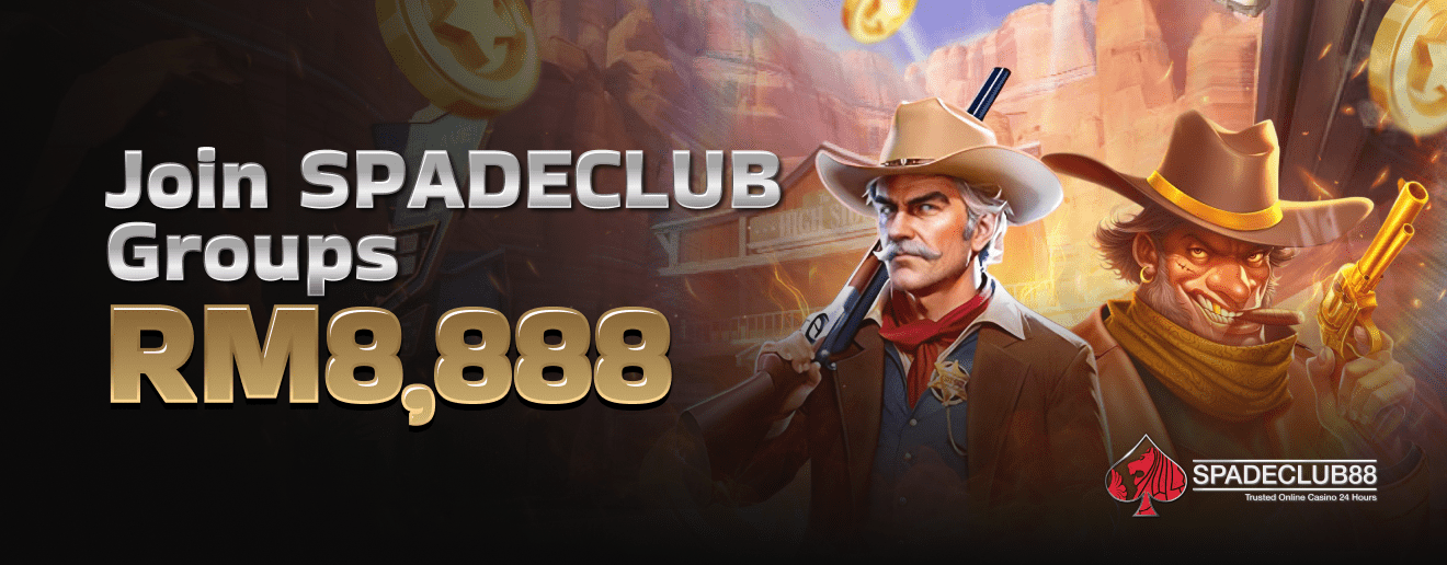 Join SPADECLUB Groups for RM8,888 with cowboy characters