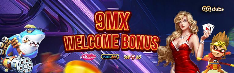 QQclubs Banner 9MX Welcome Bonus Today!