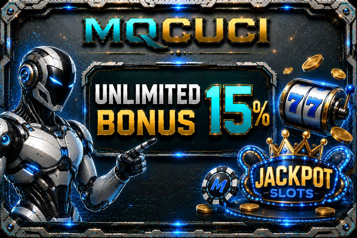 Unlimited 15% bonus with jackpot slots and robot