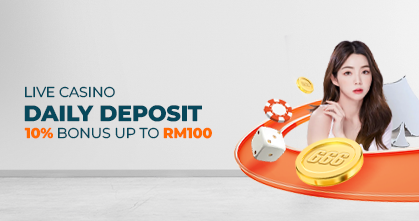 Live casino daily deposit bonus.