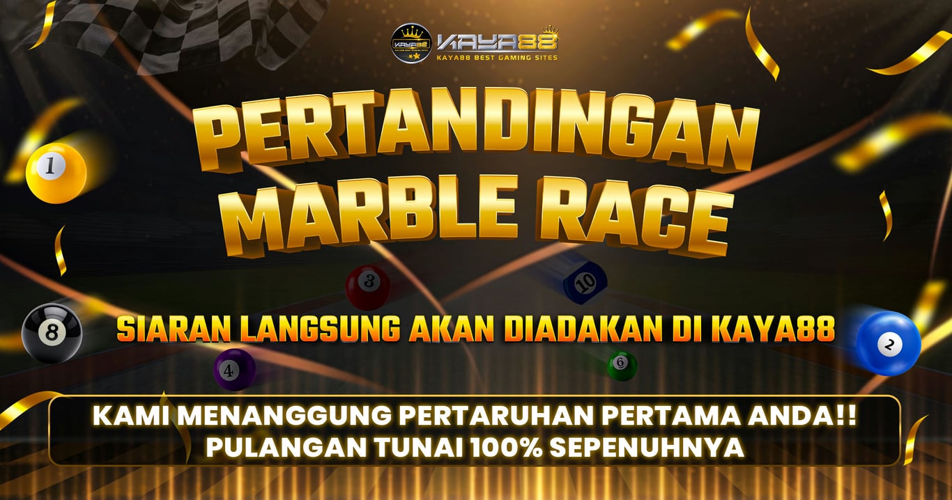 Kaya88 Banner Marble race live at Kaya88. by mykaya88.com