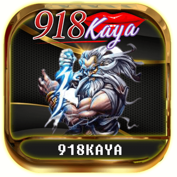 918Kaya logo with muscular warrior character wielding lightning