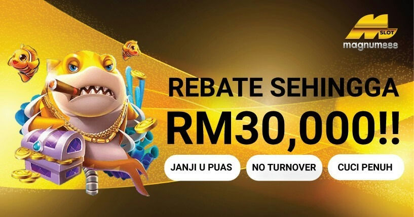 Magnum888 Banner RM30,000 rebate no turnover.