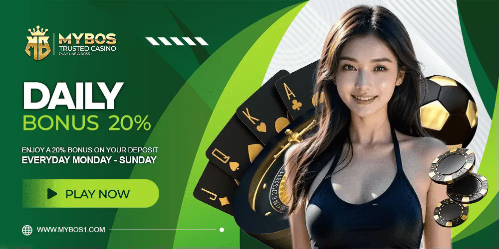 Daily bonus 20% play now.
