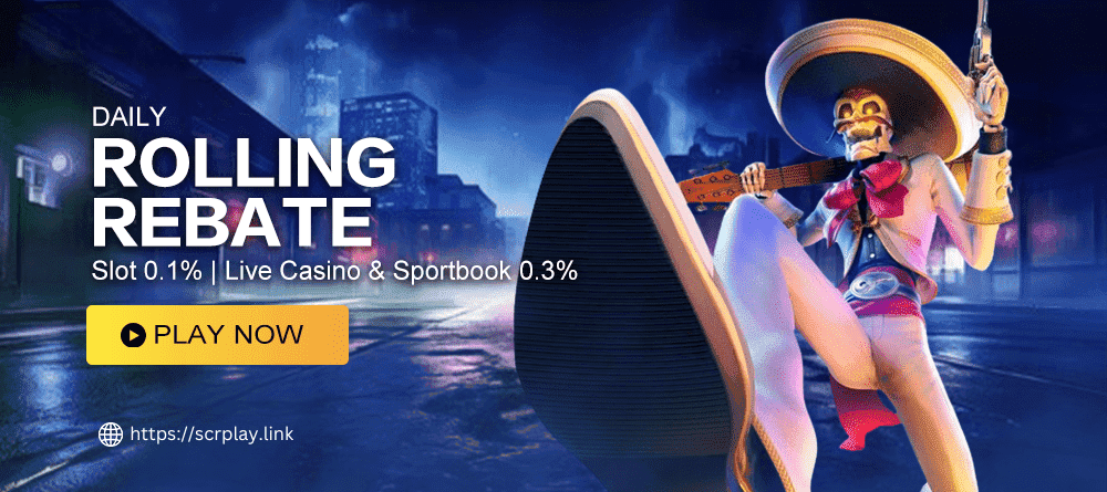 Scrplay Banner Daily rolling rebate promotions. by scrplays.com