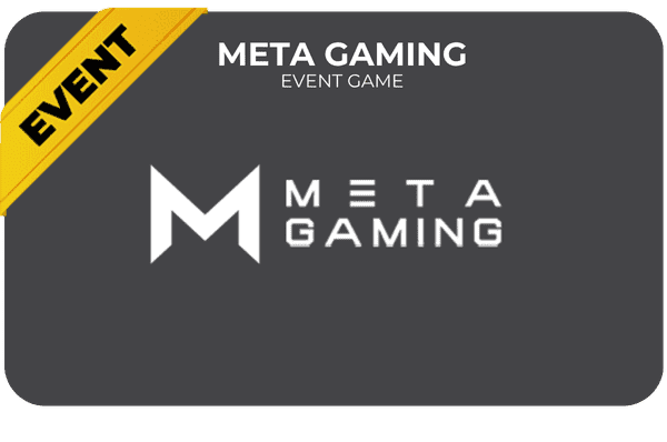 Meta Gaming event game logo with stylized M icon
