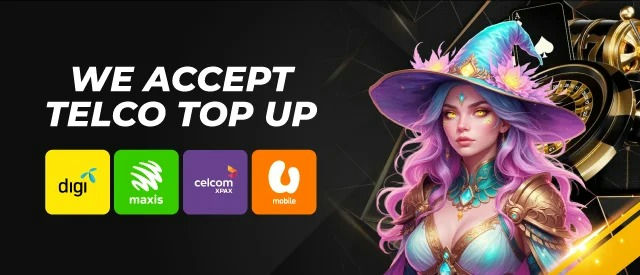 Telco top up accepted here.