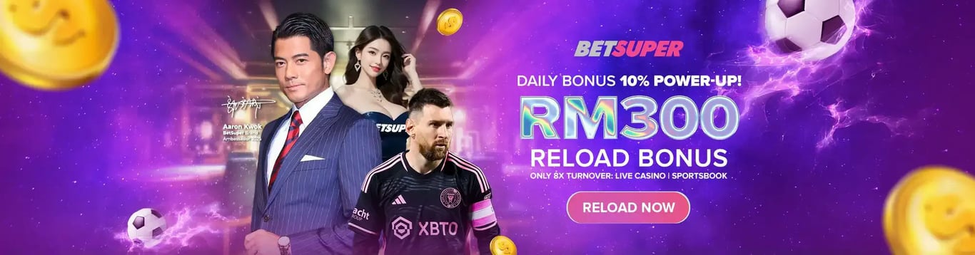 RM300 reload bonus available now.