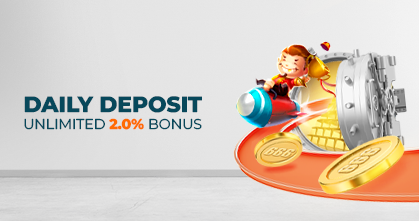 Daily deposit unlimited bonus.