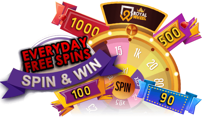 Royalewin Banner Everyday Free Spins Win by royalewin.club