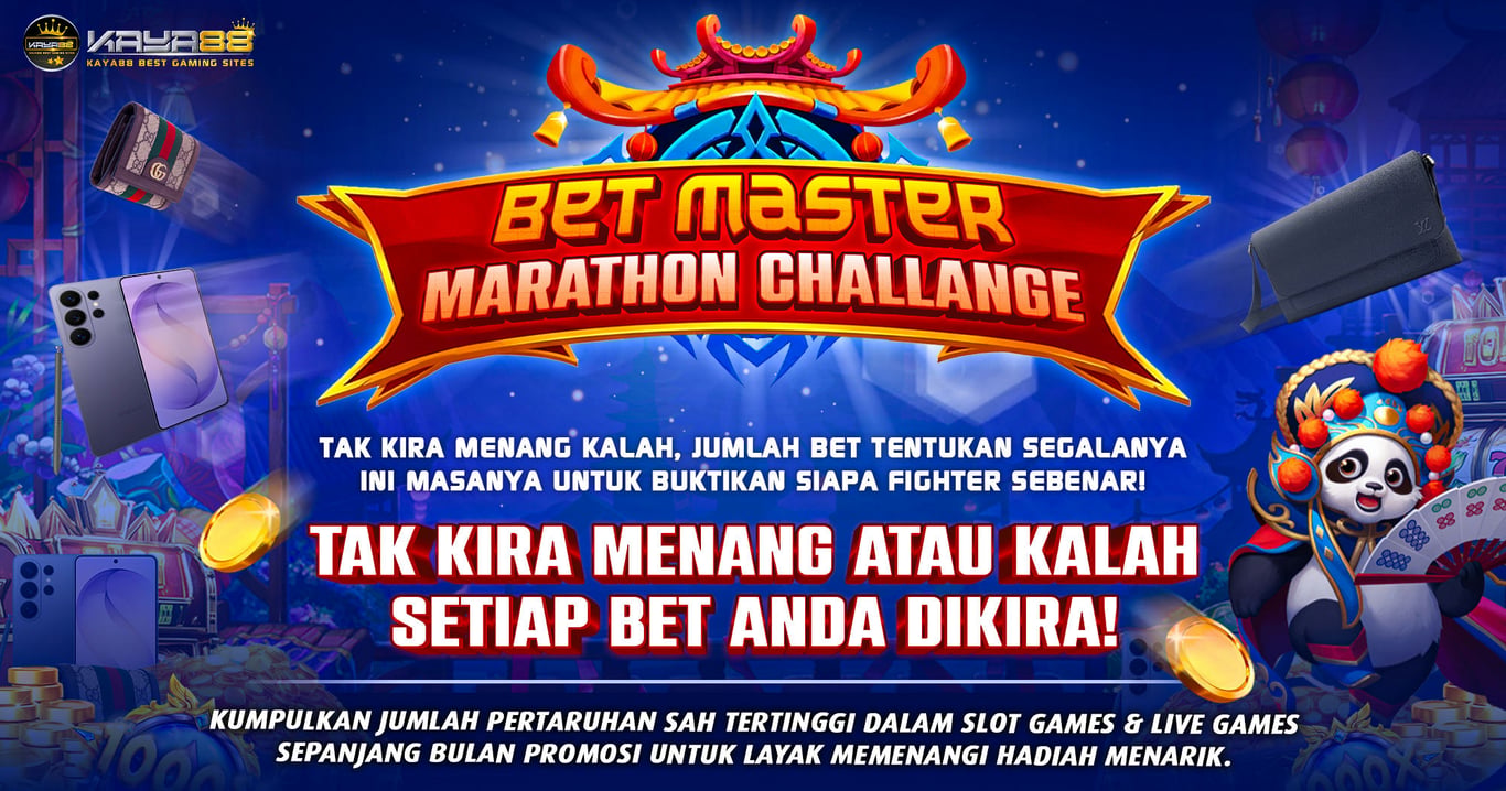 Kaya88 Banner Bet Master Marathon Challenge. by kaya88.biz