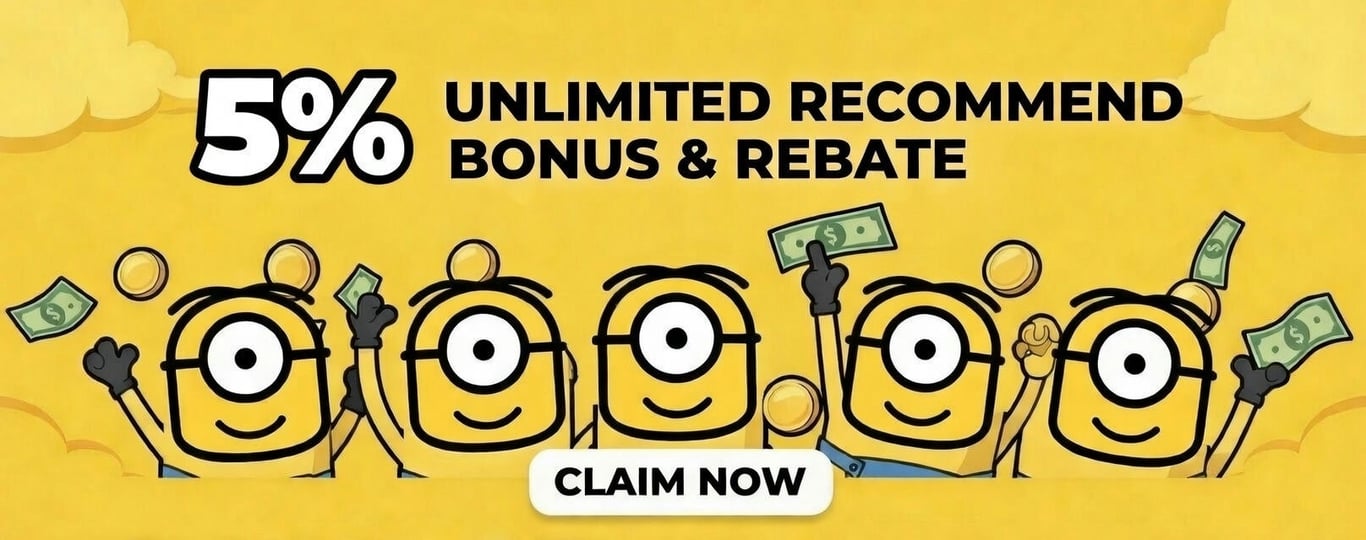 Minion88 Banner 5% Unlimited Bonus Rebate Offer