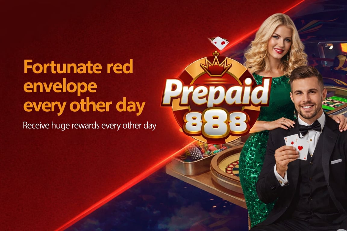 Prepaid888 Banner Receive huge rewards daily.