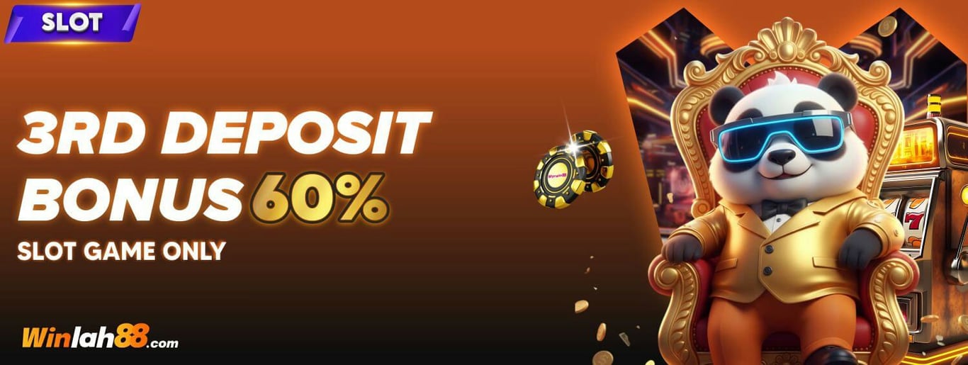 60% Bonus on 3rd Deposit!