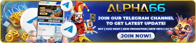 Wide banner with clown, Telegram icons, and 'Join Our Telegram Channel' text