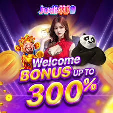 Judi4u Banner Welcome bonus up to 300%.