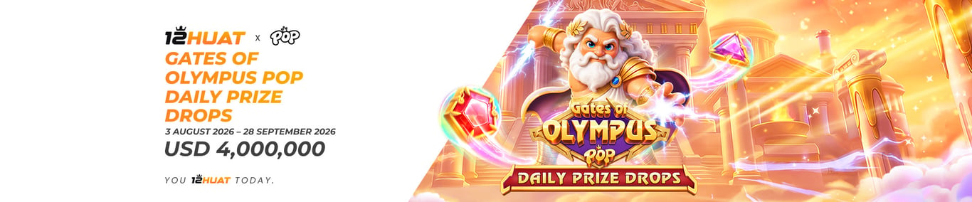 Banner for Gates of Olympus POP Daily Prize Drops with Zeus, USD 4,000,000 prize