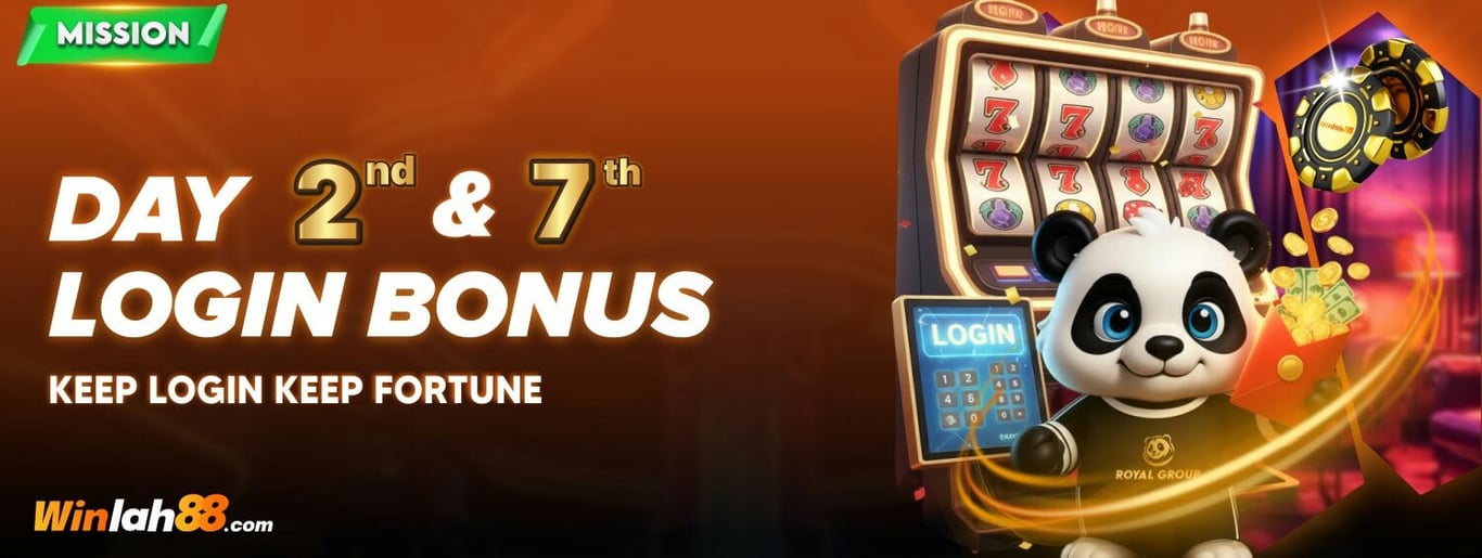 Login bonus keeps fortune.