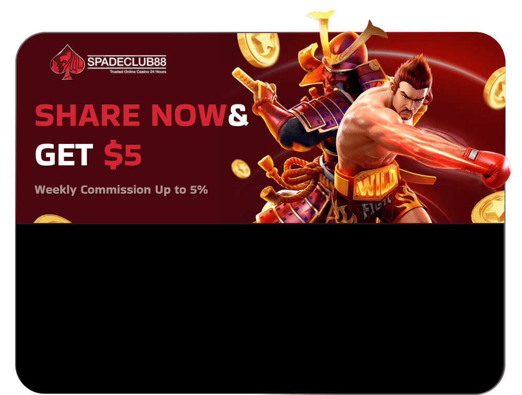 Share now and get $5 referral bonus with fighter character
