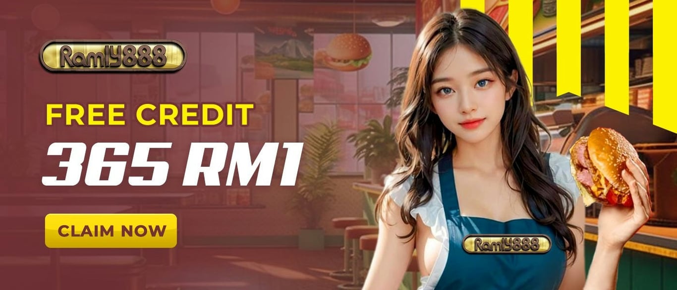 Ramly888 Banner Claim free RM1 credit now. by ramly888ori.com