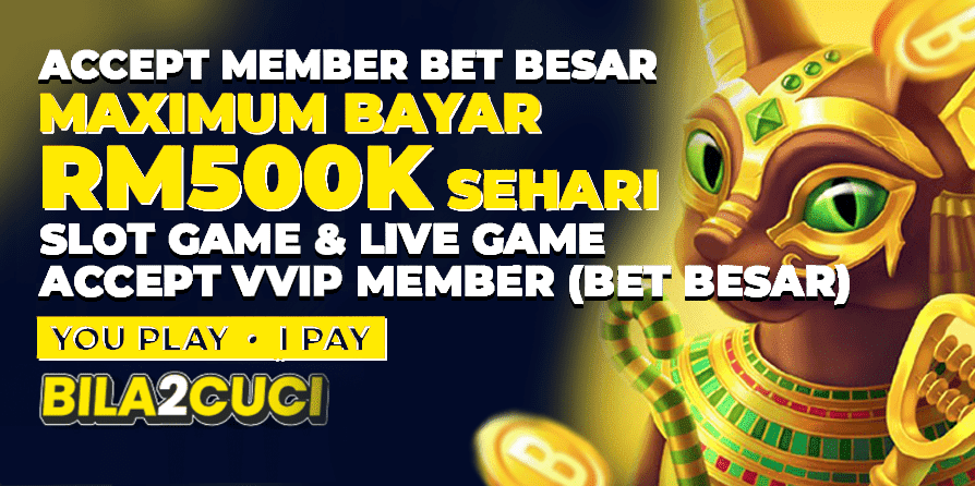 Bila2cuci Banner Maximum bayar RM500K sehari.