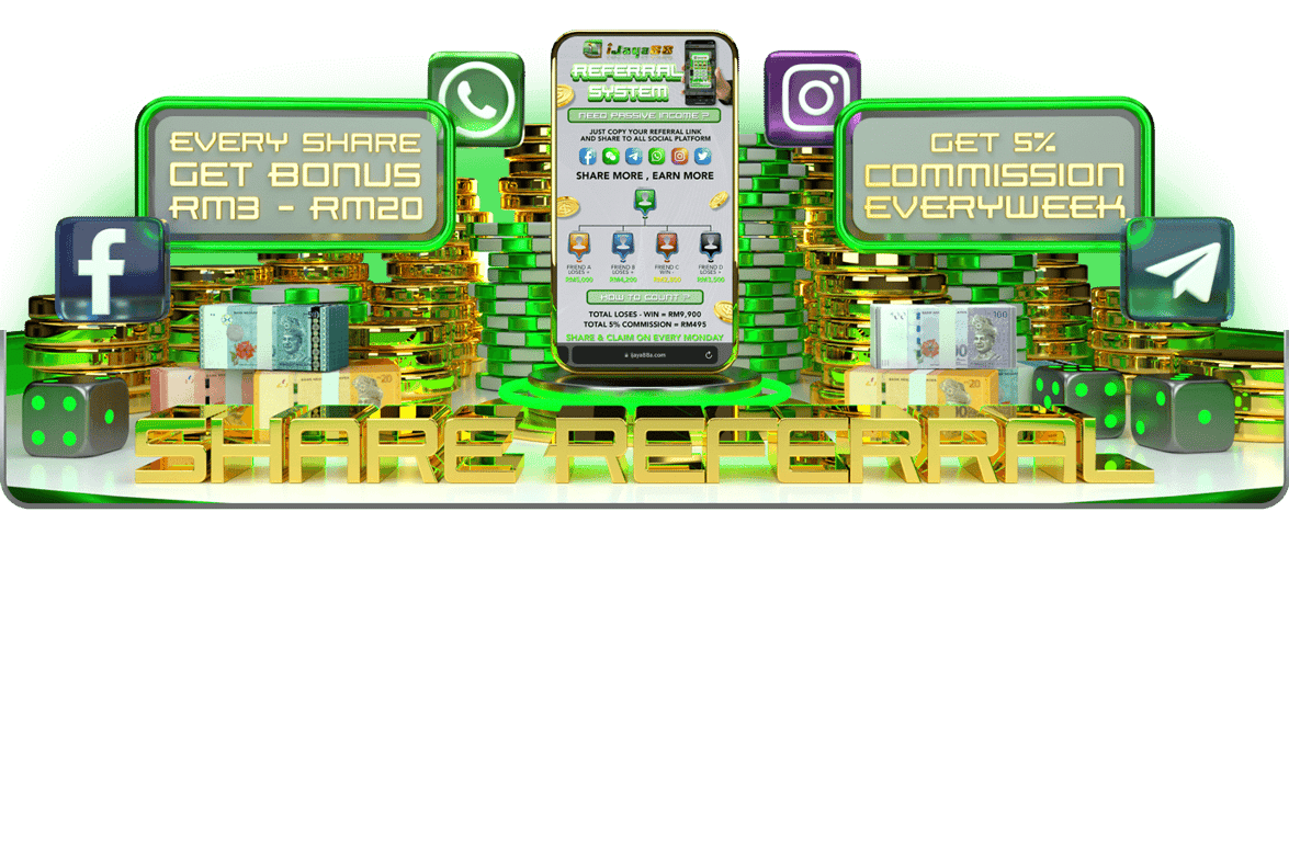 Ijaya88 Banner Share and earn bonuses weekly. by ijaya88.fit
