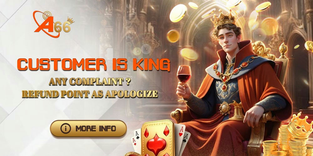 Alibaba66 Banner Customer is king, refund complaint.