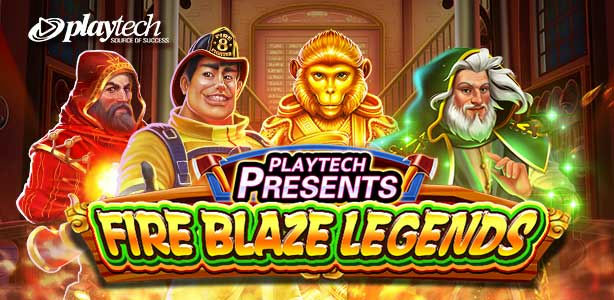 Rollex11 Banner Playtech Fire Blaze Legends game. by myrollex11.com