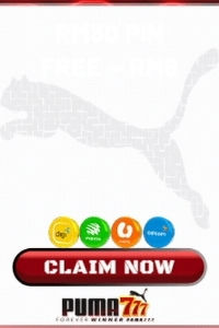 Puma777 eWallet interface showing bonus options
