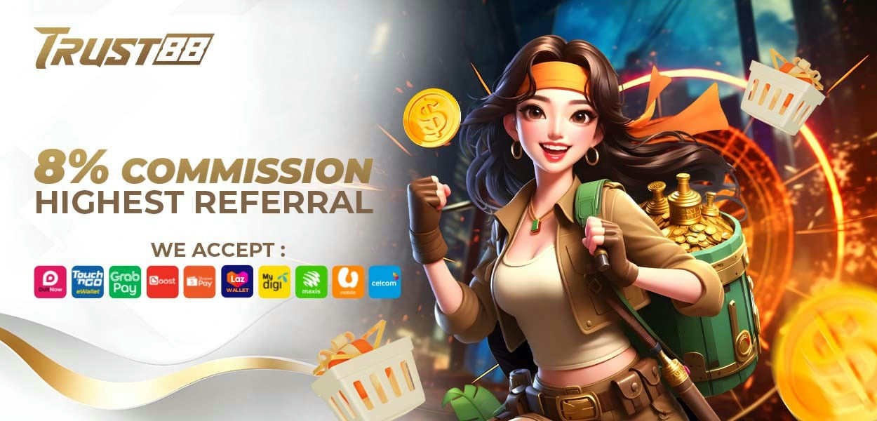 Trust88 Banner 8% commission highest referral offer.