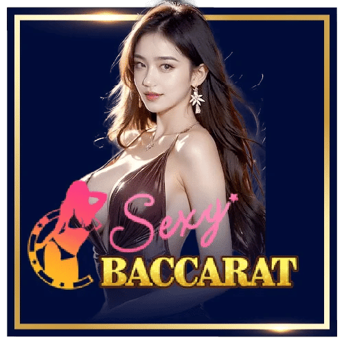 Woman with 'Sexy BACCARAT' text and graphic