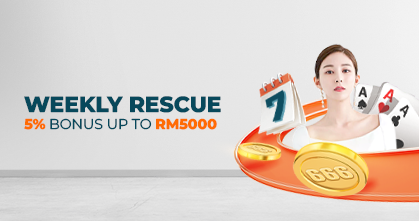 Weekly rescue 5% bonus RM5000.