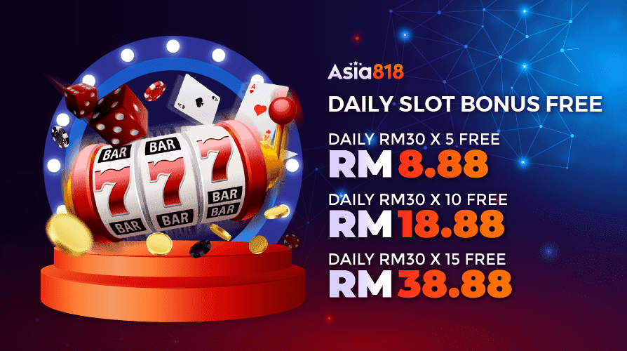 Asia818 Banner Daily slot bonus rewards RM.