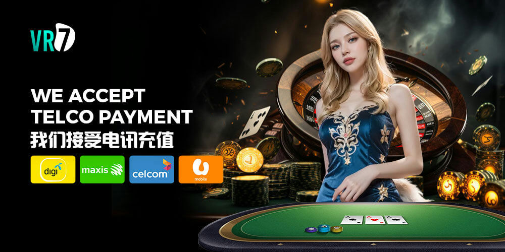 VR77 Banner Accept Telco Payment Now.