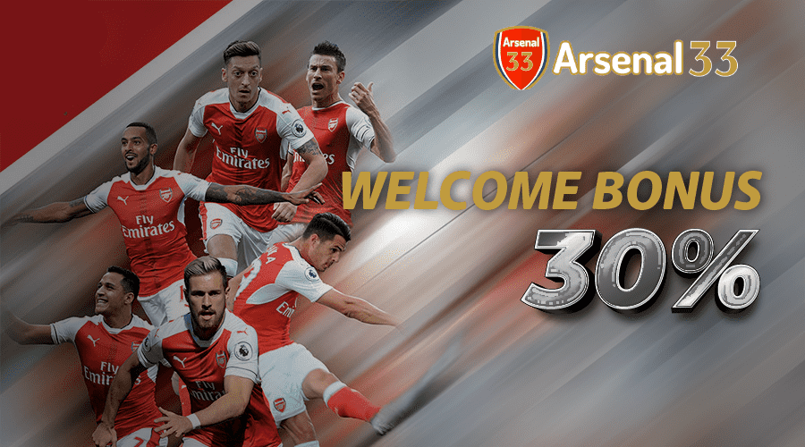 Welcome Bonus 30% with Arsenal football players in action