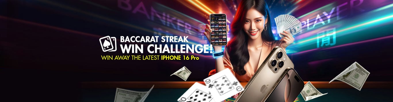 9club Promo Baccarat win challenge for iPhone.