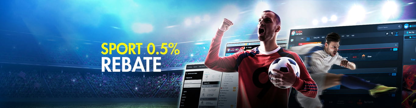 9club Promo Sport rebate 0.5% offer.