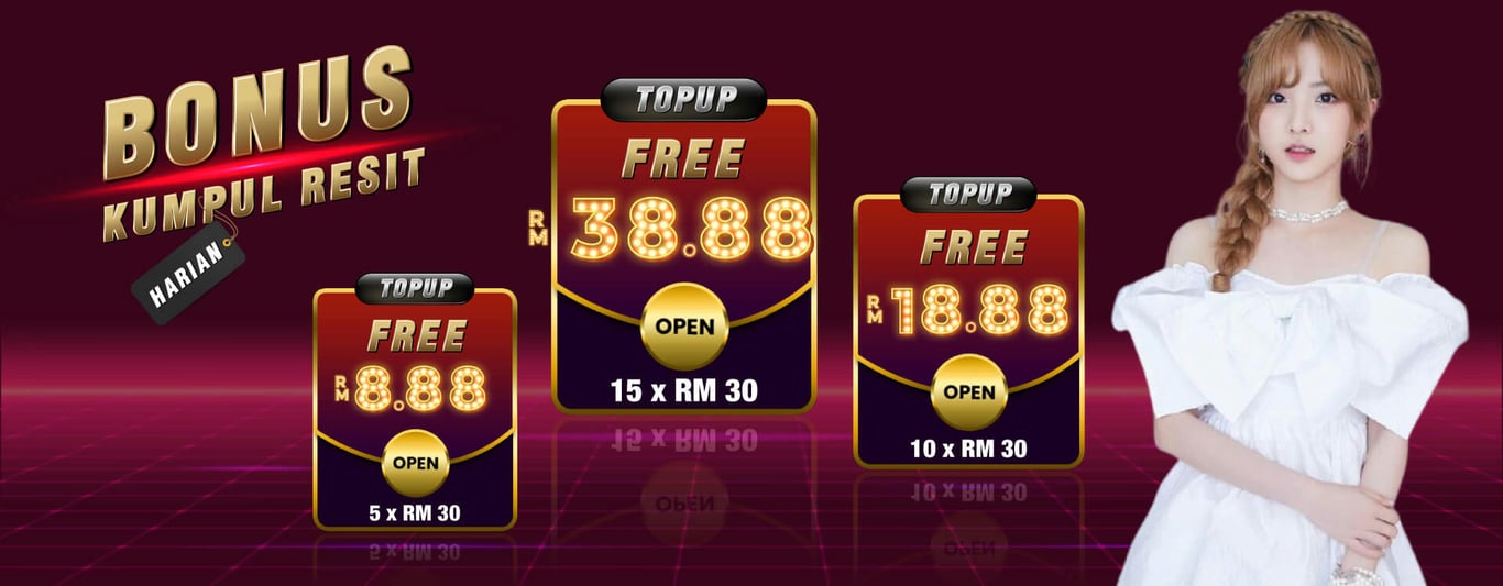 Bonus free top-up offer.