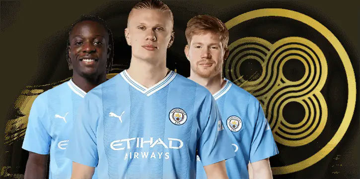 LV88 Banner Manchester City star players shine. by lv88my.org