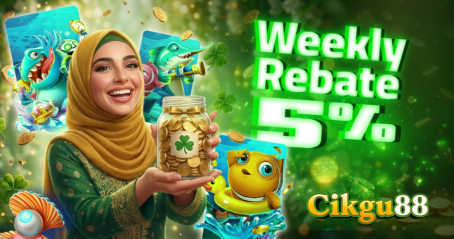 Weekly Rebate 5% Cikgu88