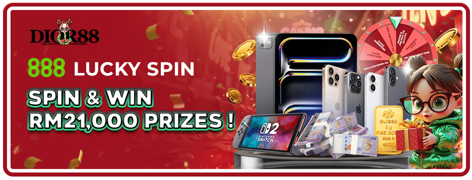 Dior88 Banner 888 Lucky Spin Win!