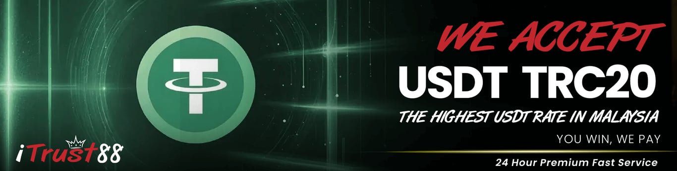Itrust88 Banner We accept USDT TRC20 Malaysia.