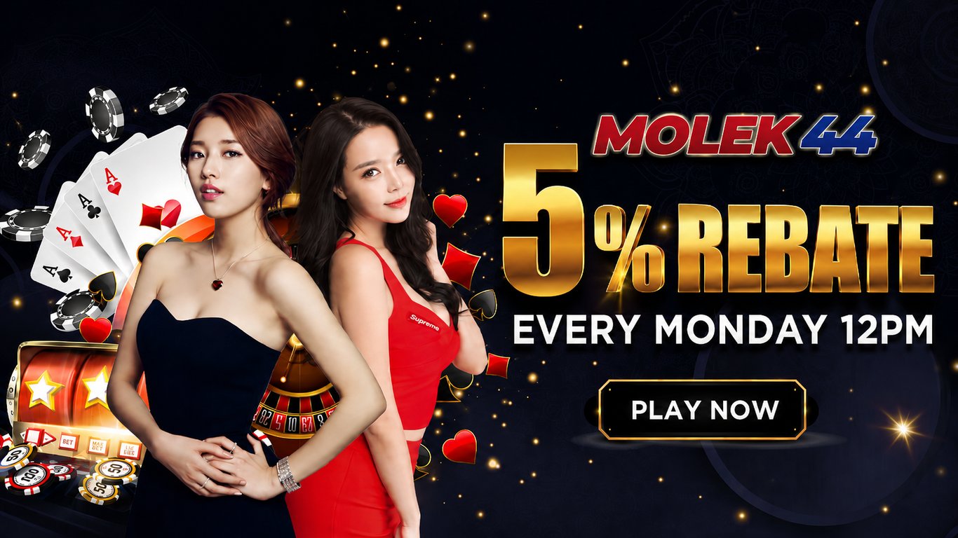 Molek44 Banner 5% rebate every Monday.