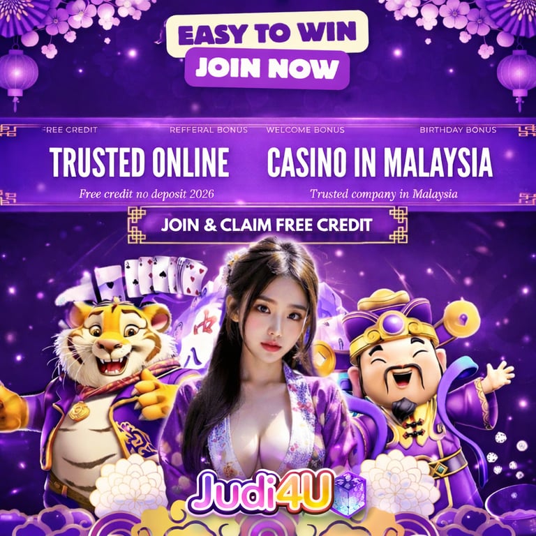 Judi4u Banner Join trusted online casino.