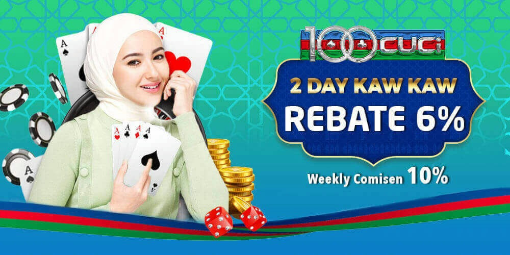 100cuci Banner Rebate 6% weekly commissions. by 100cuciwin.com